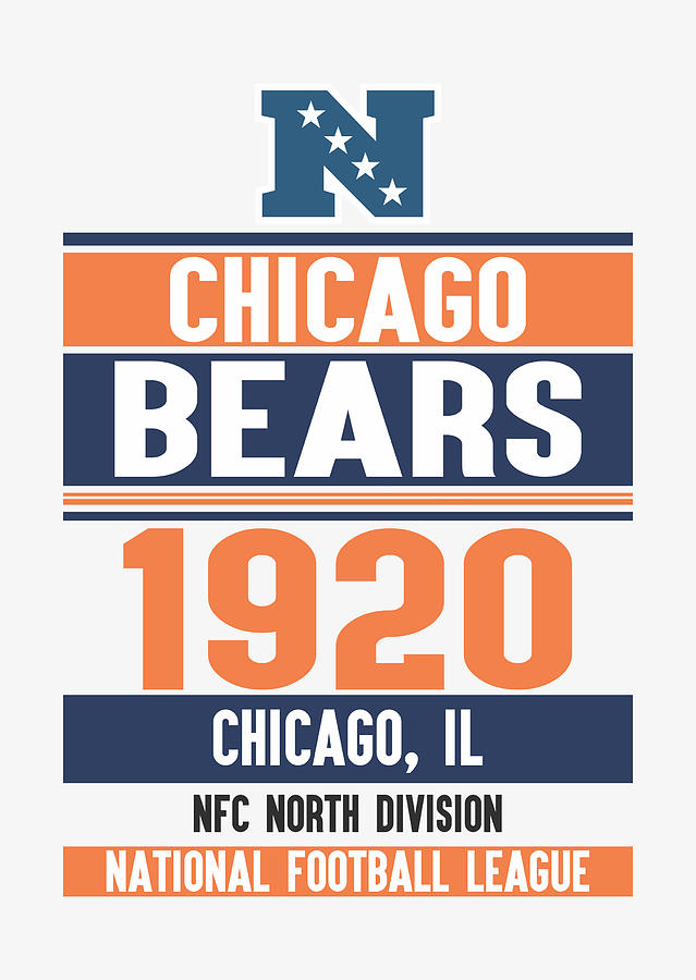 Chicago Bears Nfl Team Poster 10 Photograph by Joe Hamilton - Fine Art  America