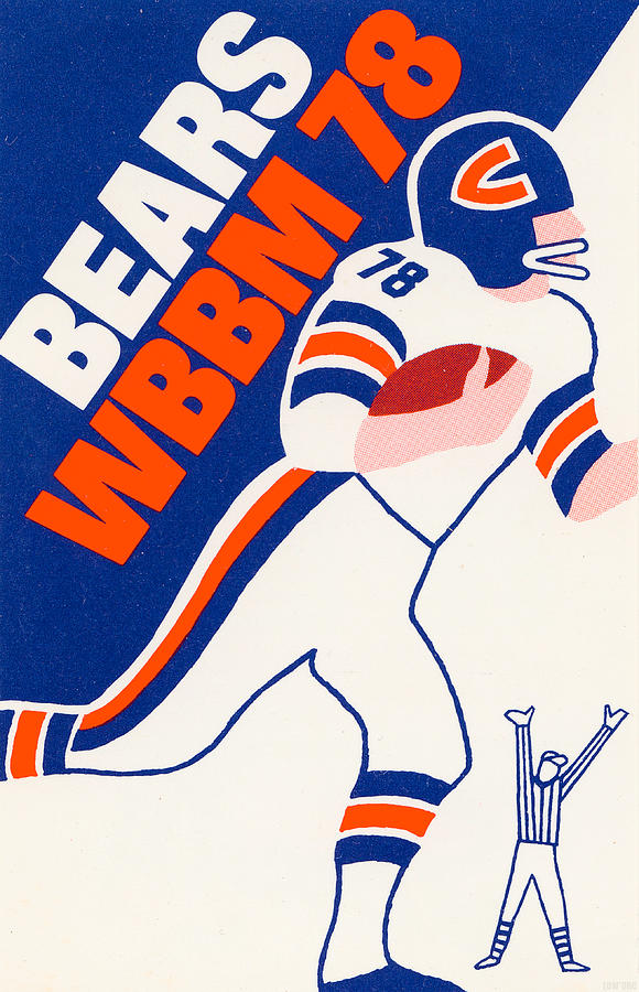 Chicago Bears Radio WBBM AM 78 by Row One Brand