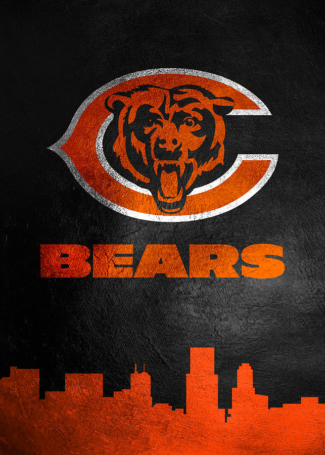 Chicago Bears Skyline Digital Art by AB Concepts