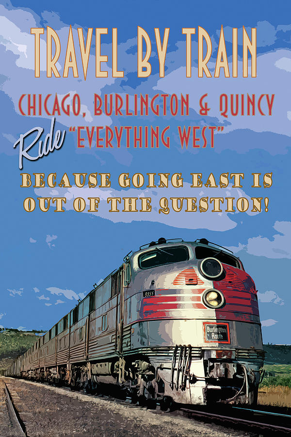 Chicago Burlington and Quincy Railroad Photograph by Ken Smith