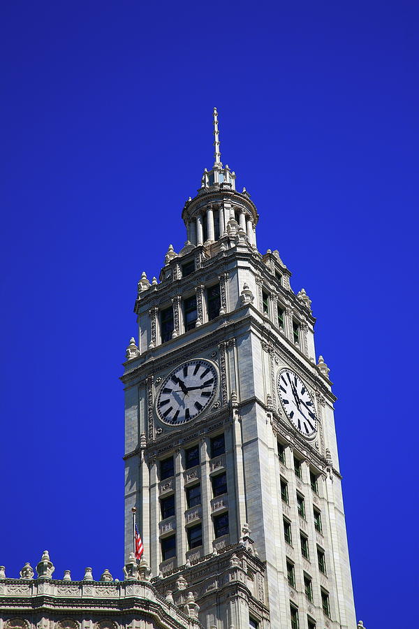 Chicago Clock Tower 2010 #2 Photograph by Frank Romeo - Fine Art America