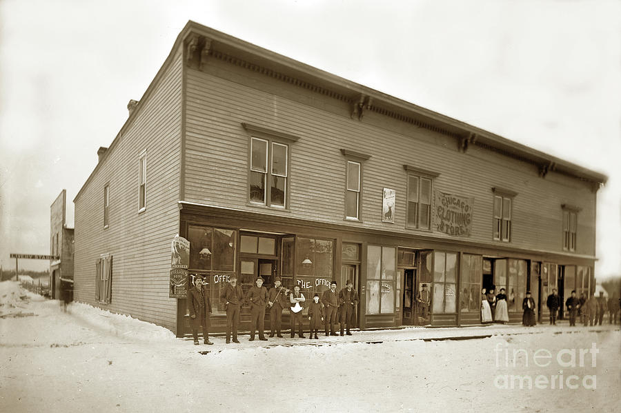 Sons Photograph - Chicago clothing store, William Rahr and Sons Brewing Company in Manitowoc, Wisconsin  by Monterey County Historical Society
