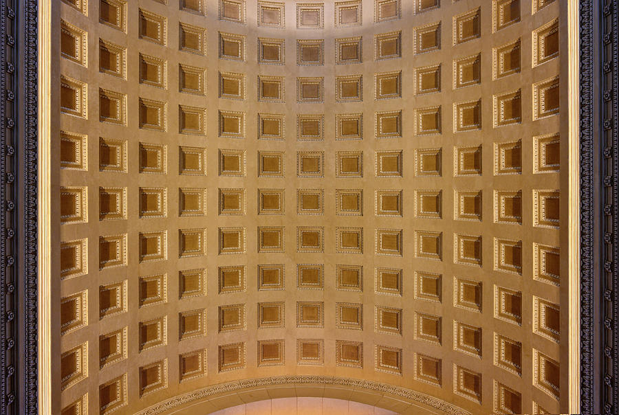 Chicago Coffered Barrel Vault Ceiling Photograph By Chicago In