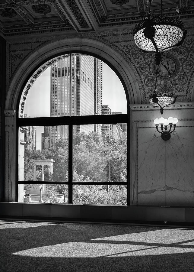 Chicago Cultural Center Window Photograph by Dave Bowman