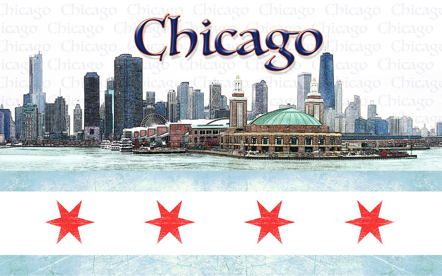 Chicago Digital Art - Chicago by Doug Kreuger