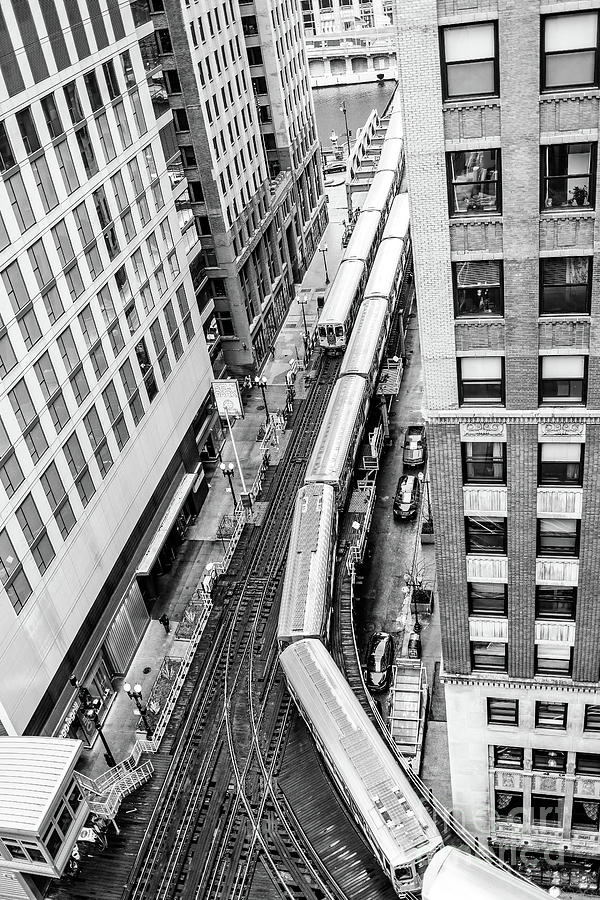 Chicago Elevated Train the Loop 2 Photograph by Edward Fielding