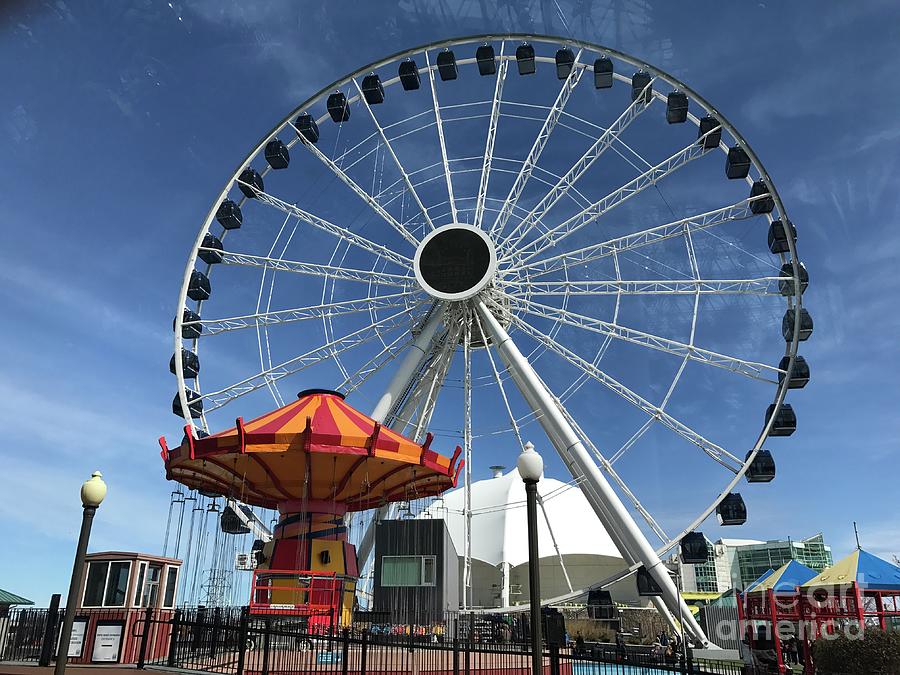 Chicago Ferris Wheel Photograph by Trish Hale