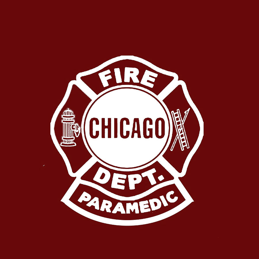 Chicago Fire Paramedic White Logo Poster quote Painting by Thompson ...