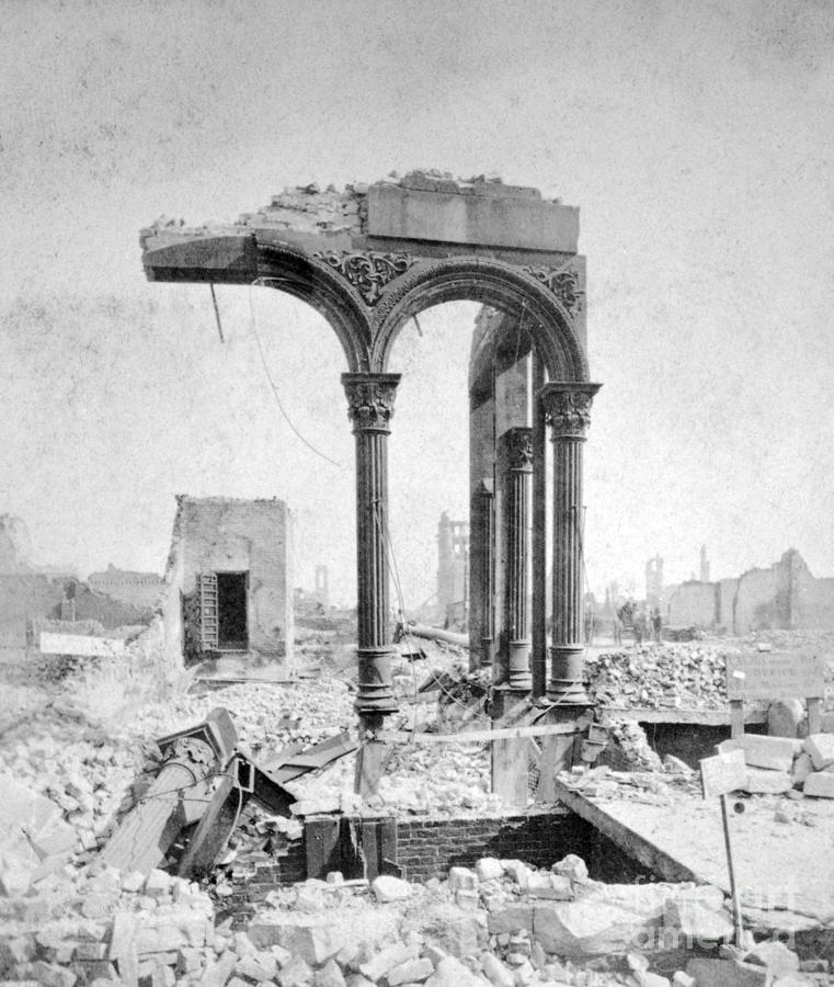 Chicago Fire Ruins, 1871 Photograph by George Barnard