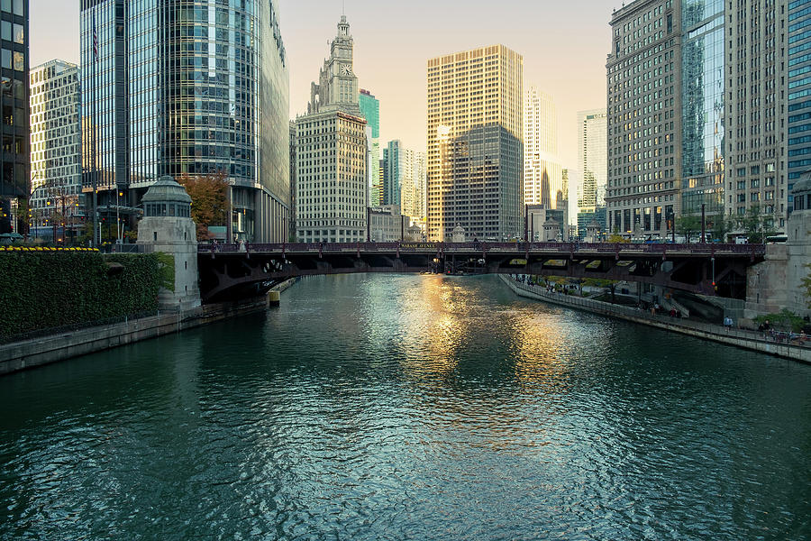 Chicago Golden Hour Photograph by Nancy Carol Photography - Fine Art ...