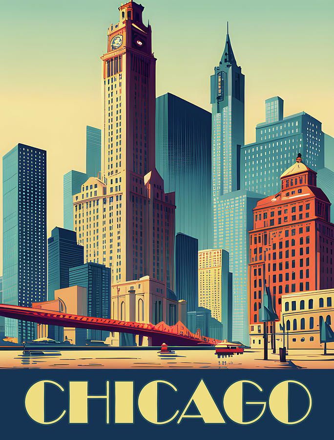 Chicago, IL Digital Art by Long Shot