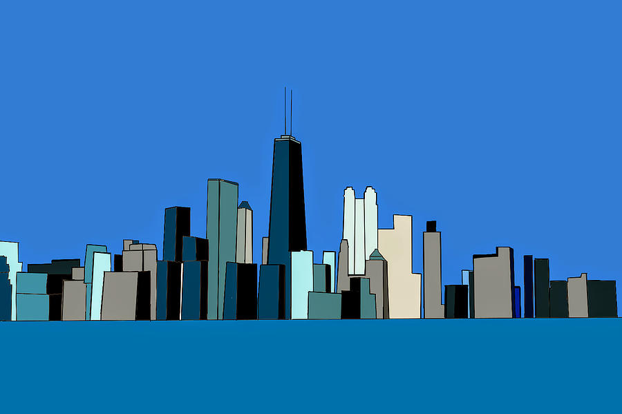 Chicago Digital Art by John Mckenzie