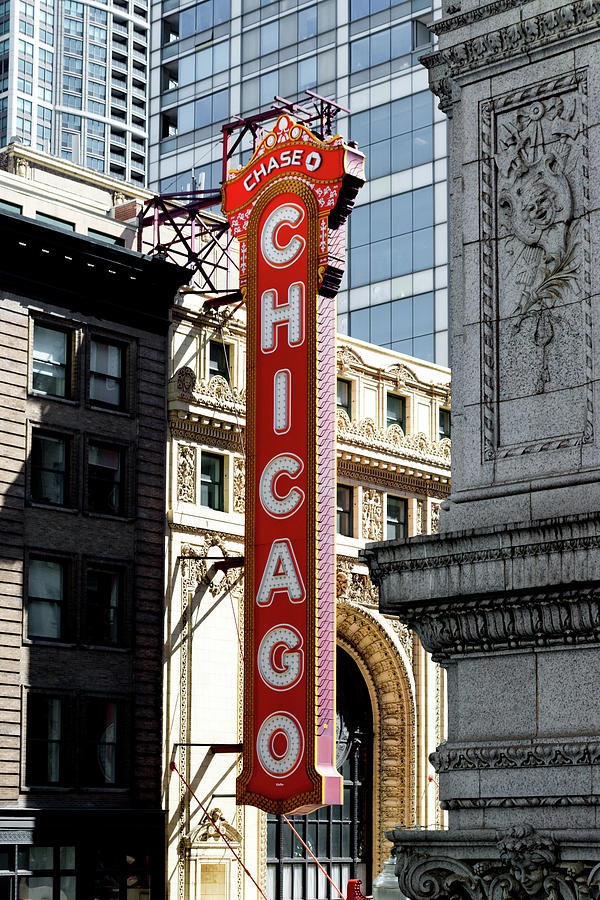 Chicago Marquee Photograph by Enzwell Designs - Fine Art America