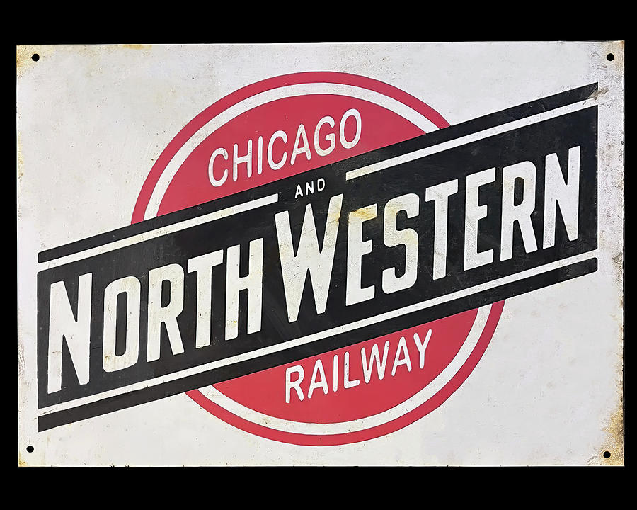 Chicago Northwestern Railway sign Photograph by Flees Photos