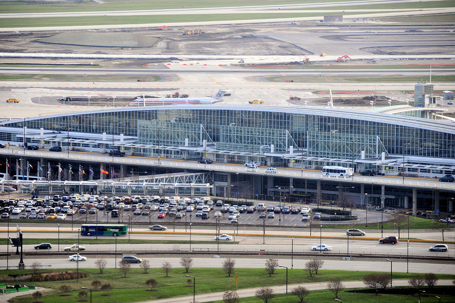 Chicago OHare International Airport, aerial view Photograph by Mtcurado