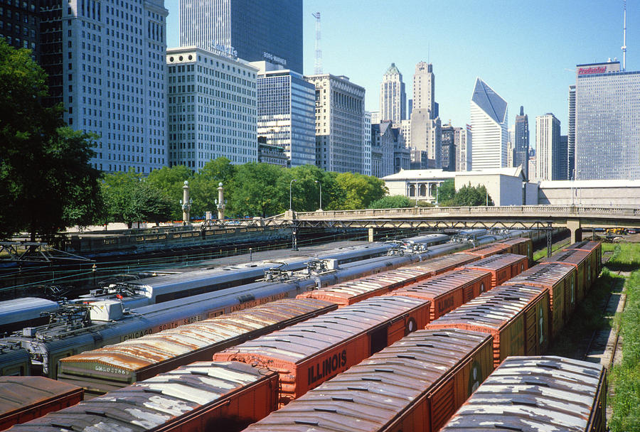 Chicago Rail Freight Yard 1984 Photograph by Gordon James