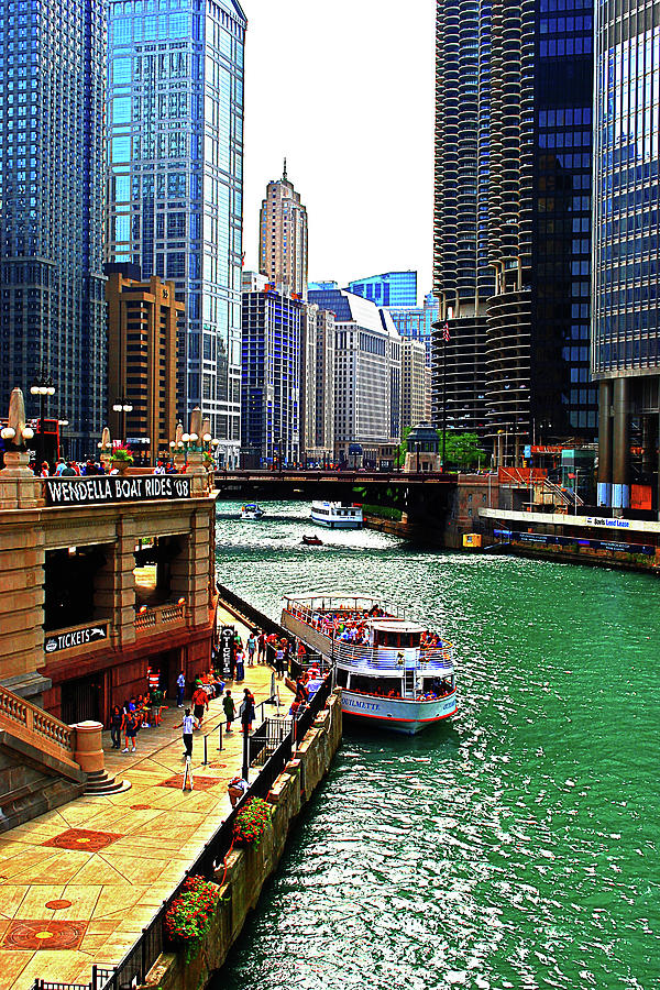 Architecture Photograph - Chicago River by Simone Hester