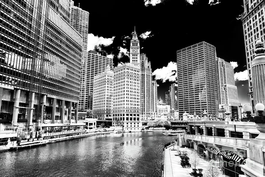 Chicago River View Drama Photograph by John Rizzuto