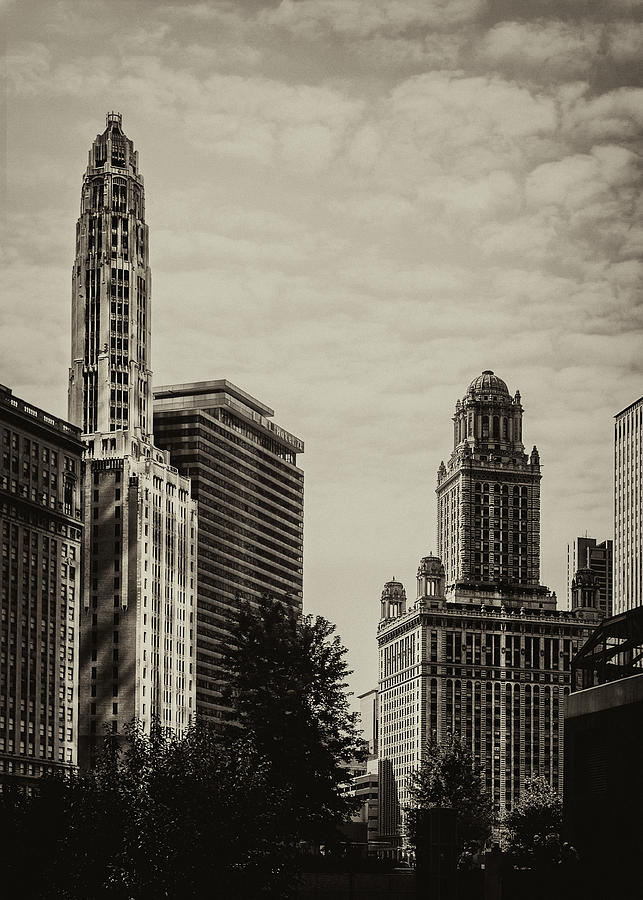 Chicago Photograph - Chicago Riverside by Andrew Paranavitana