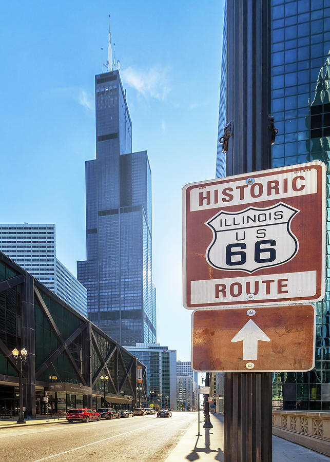 Chicago Route 66 - Willis Tower Photograph by Susan Rissi Tregoning