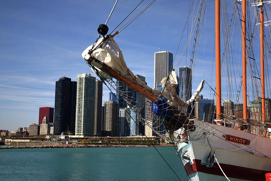 Chicago Skyline and Tall Ship 2010 Photograph by Frank Romeo