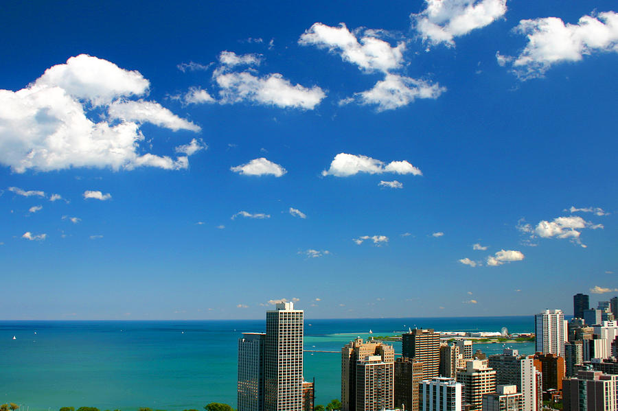 Chicago Skyline Big Sky Lake Photograph by Patrick Malon