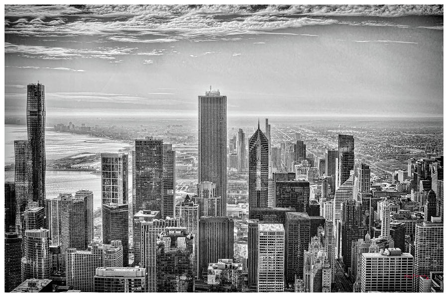 Chicago Skyline Black And White 2 Photograph By Ken Figurski