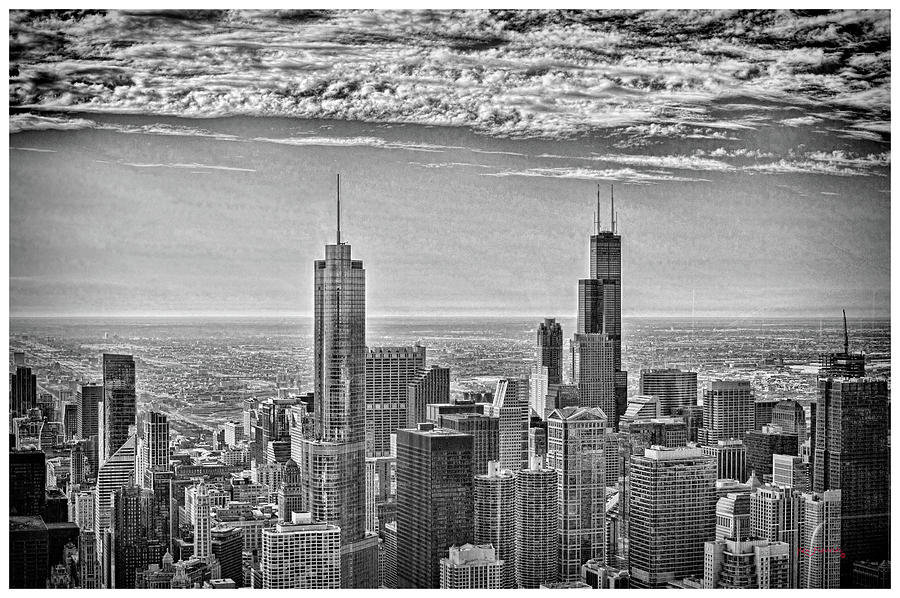 Chicago Skyline Black And White Photograph by Ken Figurski - Fine Art ...