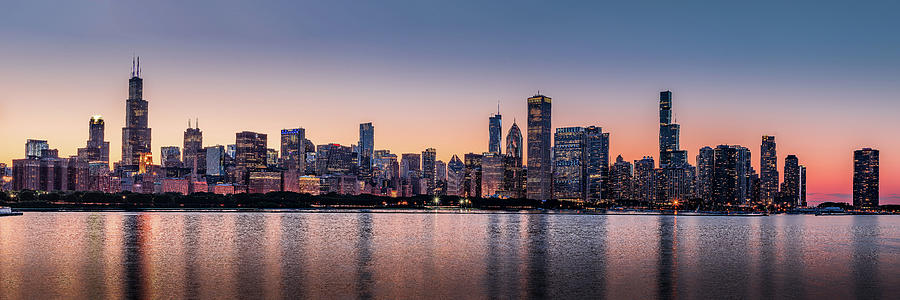 Chicago Skyline from Adler Planetarium Photograph by Joseph Metzler ...