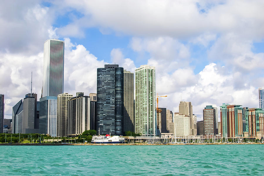 Chicago Skyline from Navy Pier, Chicago Photograph by Greg Yahr - Fine ...