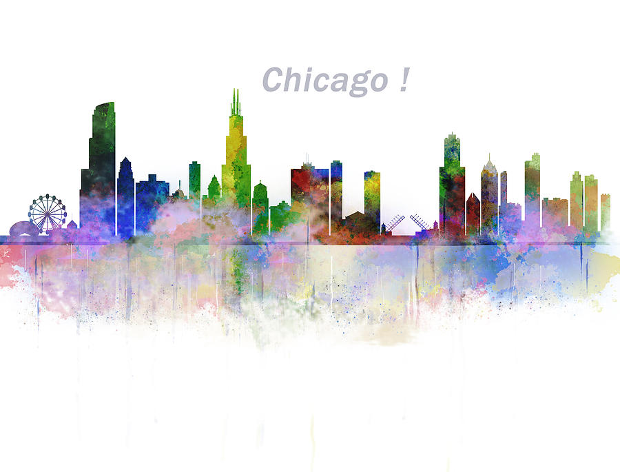 Chicago Skyline Digital Art by Glenn Galen