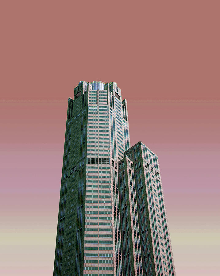 Chicago Skyline, Illinois, Usa - 40 - Surreal Art By Ahmet Asar Digital Art