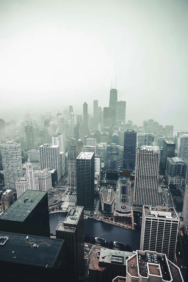 Chicago Skyline, Illinois, USA - 48 - Surreal Art by Ahmet Asar Digital ...