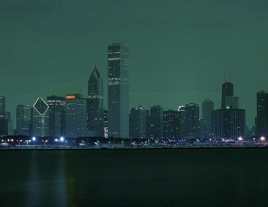 Chicago Skyline, Illinois, Usa - 6 - Surreal Art By Ahmet Asar Digital Art