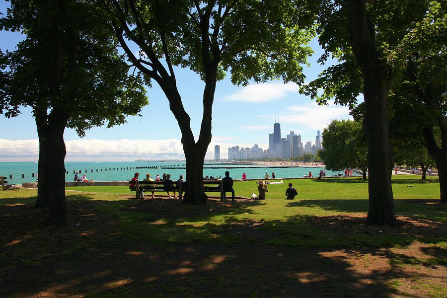 Chicago Skyline Lake Shore Lincoln Park Photograph by Patrick Malon