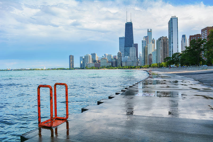 Chicago Skyline Lakefront Trail Photograph by Kyle Hanson