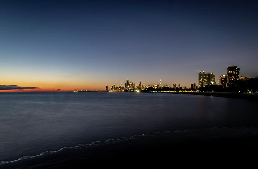Chicago skyline off in the distance Photograph by Sven Brogren