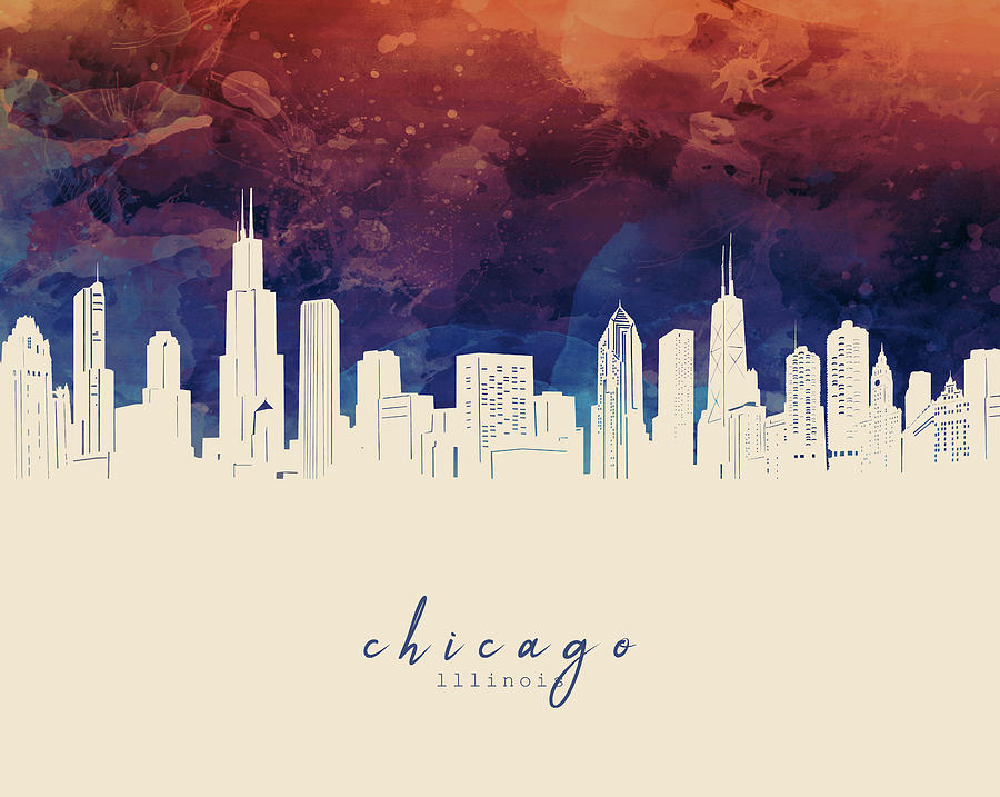 Chicago Skyline Panorama 3 Digital Art by Bekim M - Fine Art America