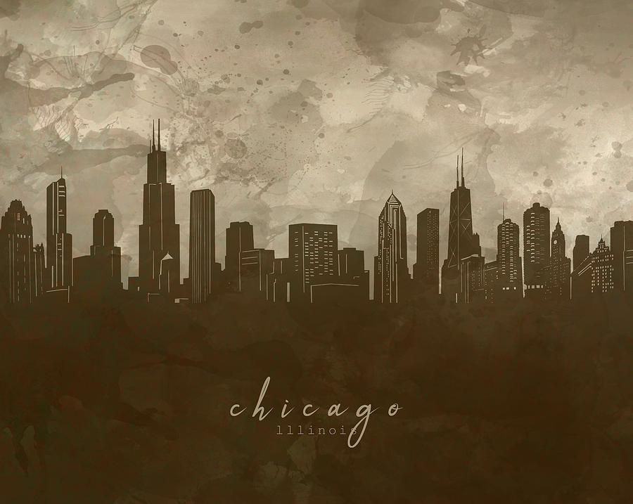 Chicago Skyline Panorama 4 Digital Art