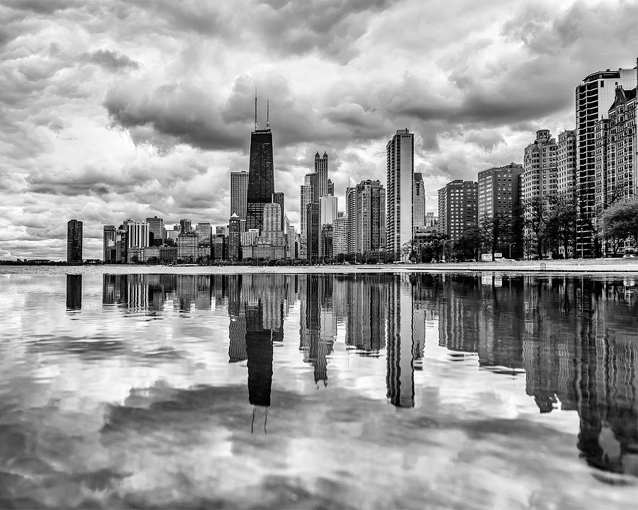 Chicago Skyline Reflections Photograph by Gigi Ebert
