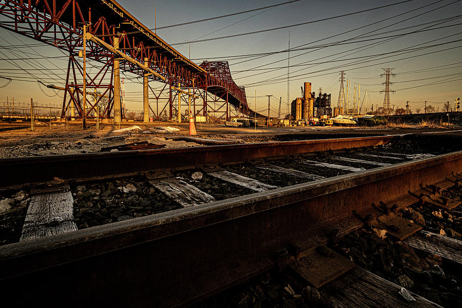 Chicago Skyway Bridge And Tracks Photograph