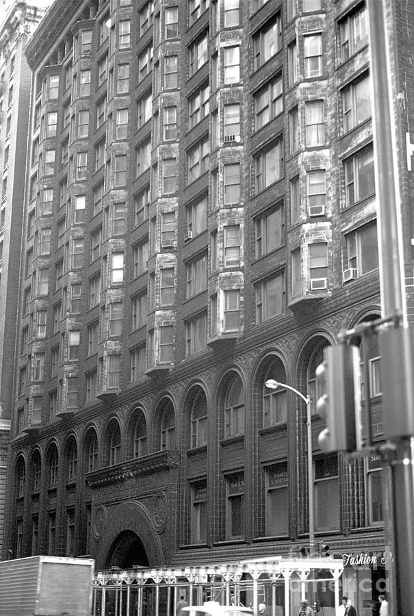 Chicago Stock Exchange Building in B/W Photograph by Robert Birkenes