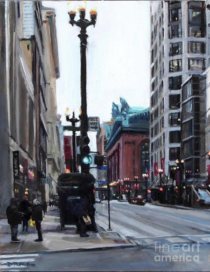 Chicago Street Painting by Deb Putnam