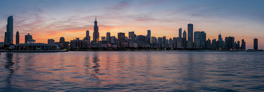 Chicago Sunset 2012 Photograph