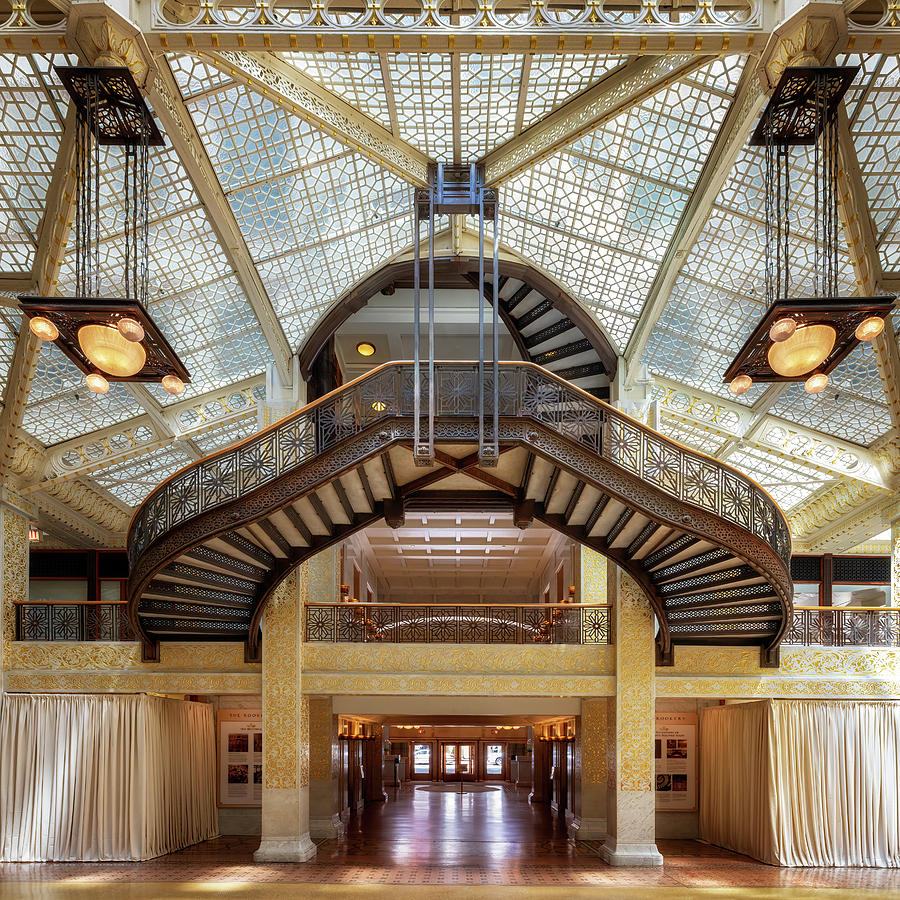 Chicago - The Rookery Building Interior Photograph by Susan Rissi Tregoning