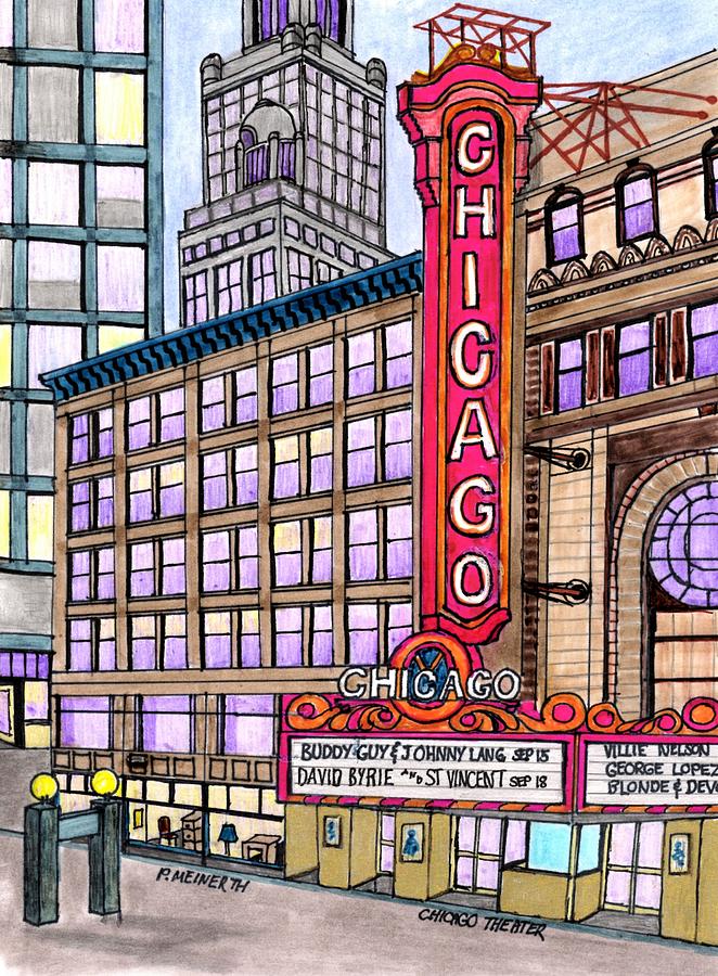 Chicago Theater Drawing