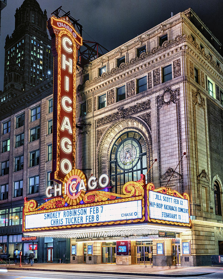 Chicago Photograph - Chicago Theatre by Stephen Stookey