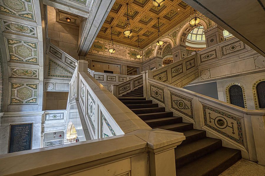Chicago Photograph - Chicago Vintage Stairs by Mike Burgquist