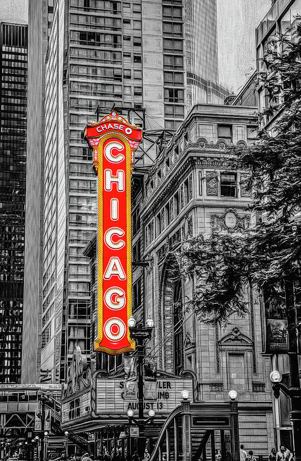 Chicago Vintage Theatre Photograph by Kevin Lane