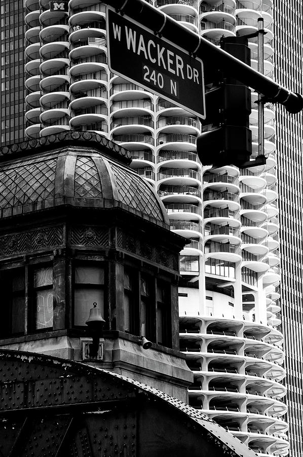 Chicago Wacker Drive City View Photograph